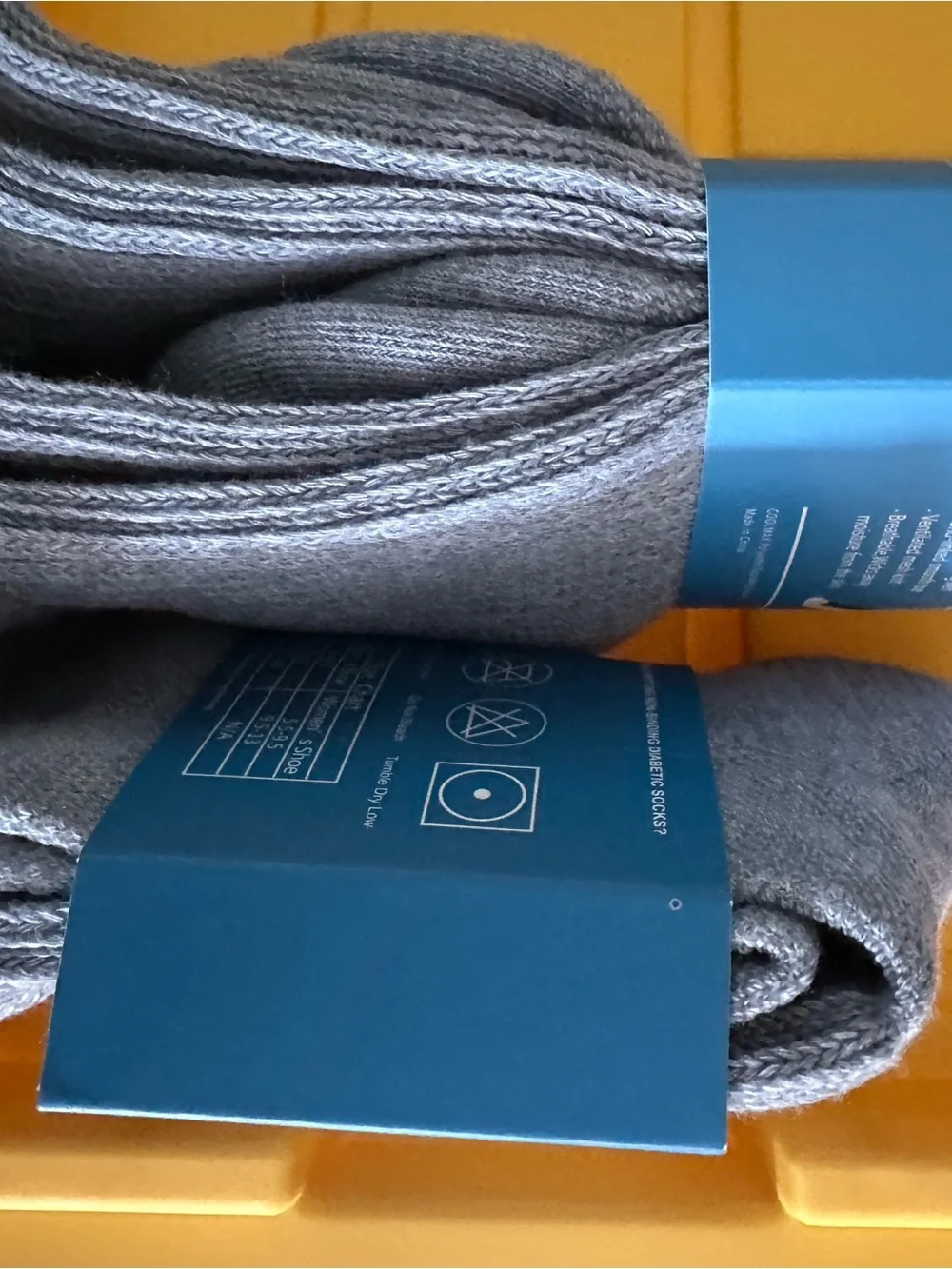 Diabetic Socks - Men's or Women’s Grey Non-Binding Comfort Crew Socks
